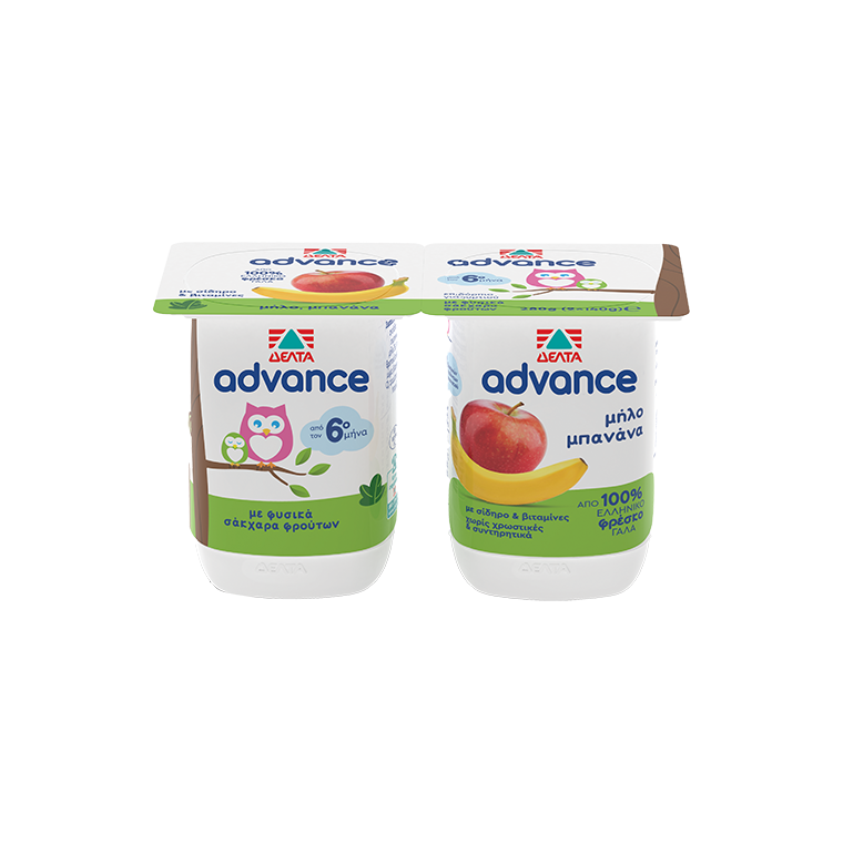 DELTA Advance Kos per Femije Molle-Banane 2x145gr